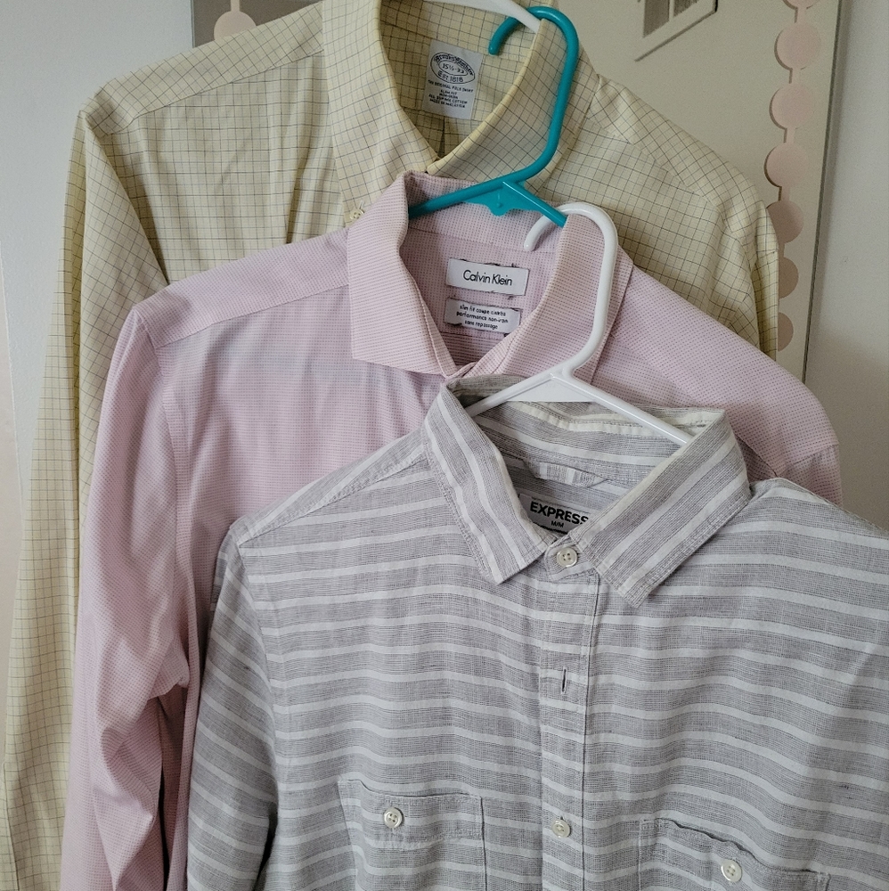 Men's Dress Shirts Set of 3.